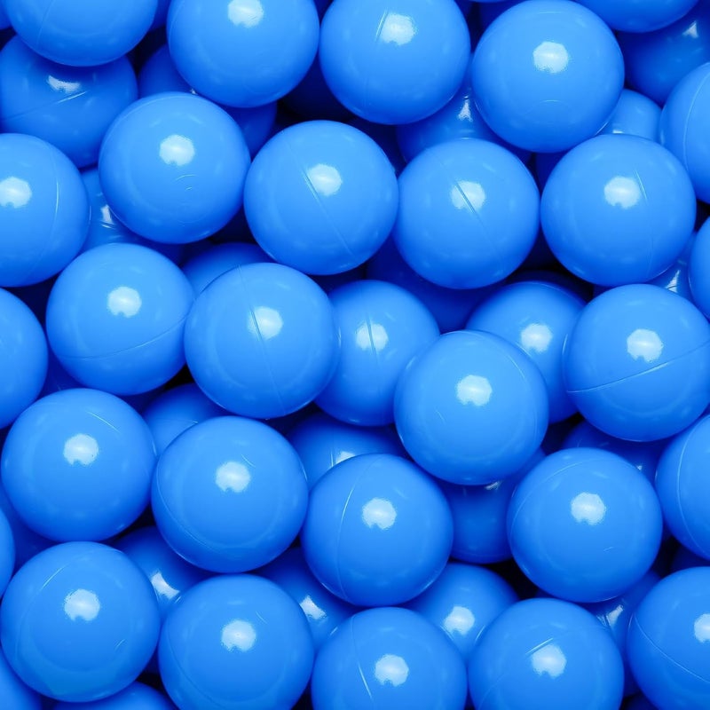 Realhaha كرات اللعب للأطفال الصغار، كرات بلاستيكية خالية من BPA للأطفال للعب في بيت الكرة، 100 قطعة، 2.2 2.36 2.75 بوصة - Image 1